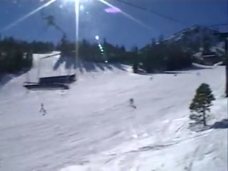 Bewitching brunette fucked hard 1 hour immediately following snowboarding
