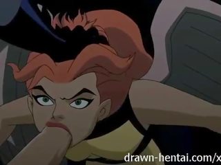 Justice league hentai - dwa pisklęta na batman penis