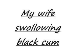 Esposa swollowing negra ejaculações